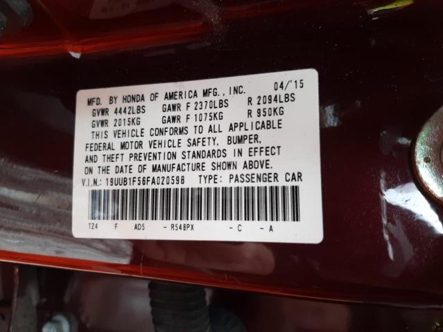 19UUB1F56FA020598 Acura TLX TECH