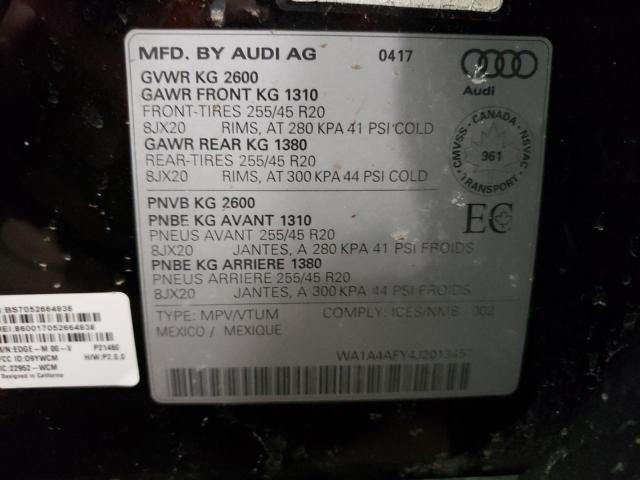 2018 AUDI SQ5 PREMIU - WA1A4AFY4J2013457