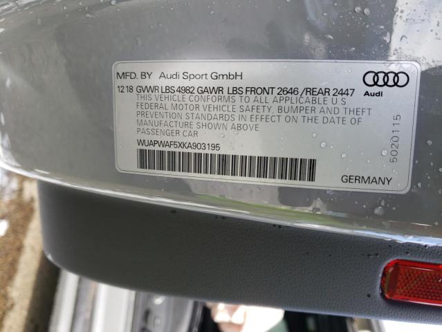 2019 AUDI RS5 WUAPWAF5XKA903195