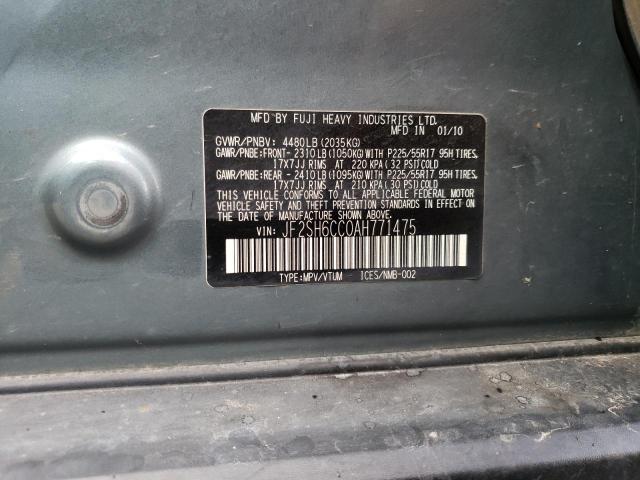 JF2SH6CC0AH771475 Subaru Forester 2.5x Premium