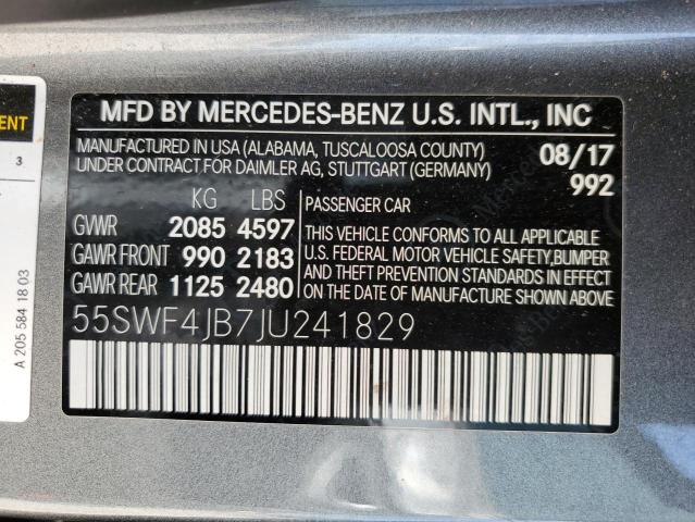2018 MERCEDES-BENZ C 300 - 55SWF4JB7JU241829