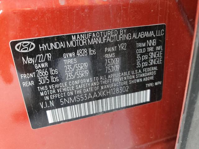 2019 HYUNDAI SANTA FE L - 5NMS53AAXKH128302