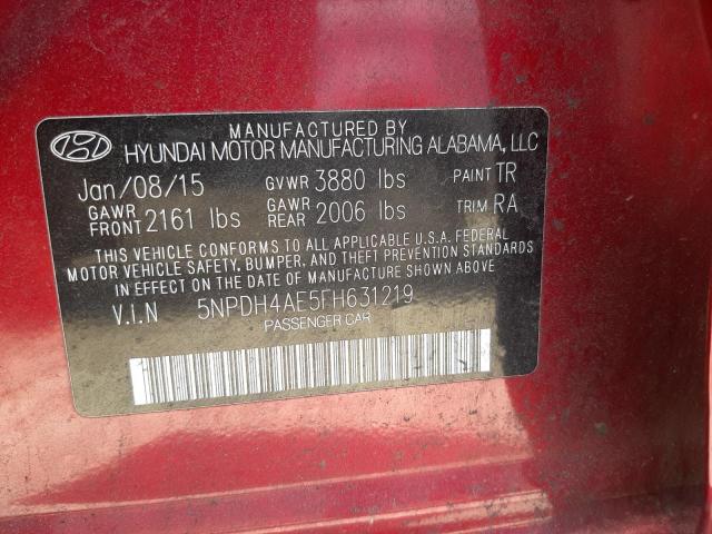2015 HYUNDAI ELANTRA SE - 5NPDH4AE5FH631219