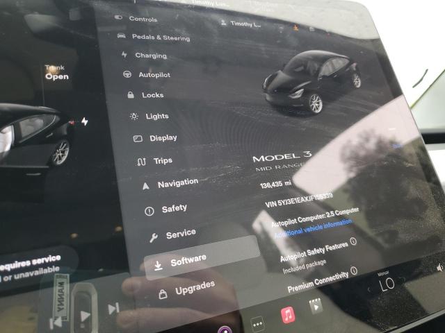 5YJ3E1EAXJF155339 Tesla MODEL 3