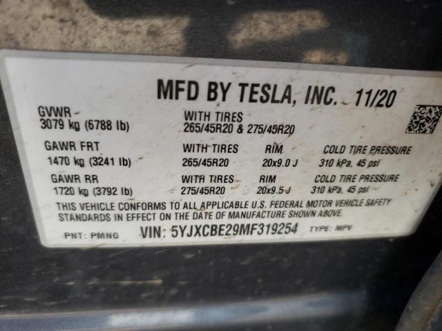 5YJXCBE29MF319254 Tesla MODEL X
