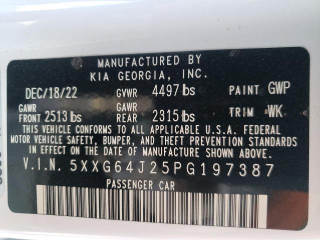 5XXG64J25PG197387 KIA K5 GT LINE
