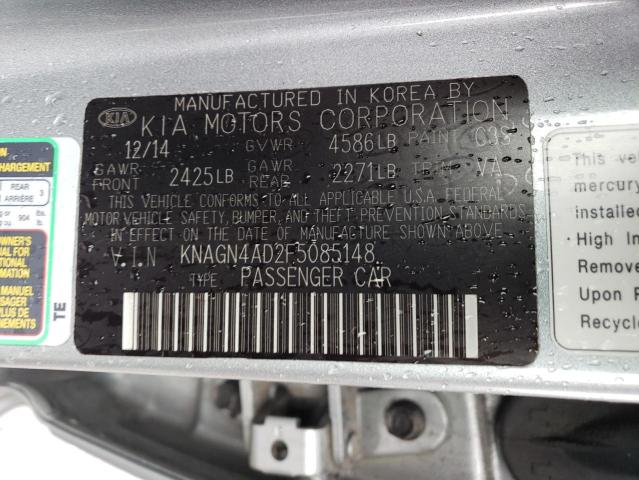 KNAGN4AD2F5085148 KIA OPTIMA HYBRID