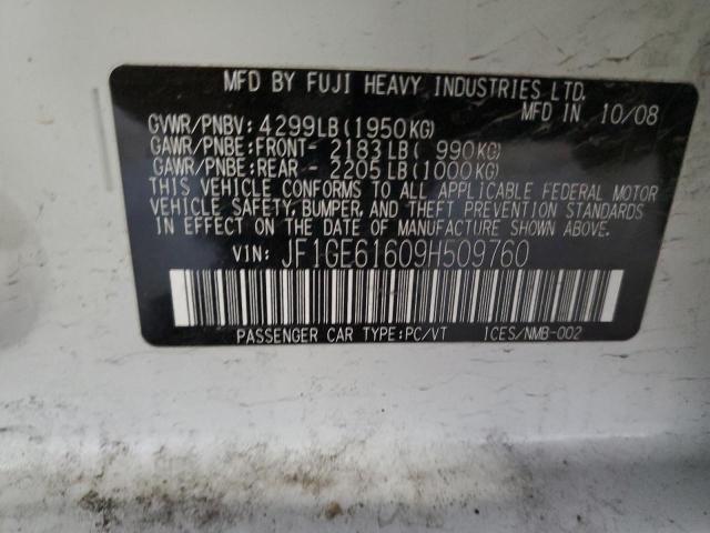 JF1GE61609H509760 Subaru Impreza 2.5i