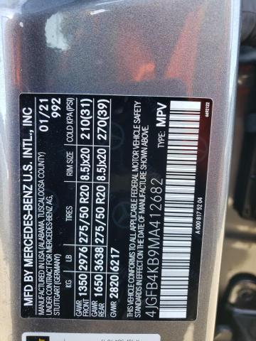 4JGFB4KB9MA412682 Mercedes-Benz Gle 350 4matic