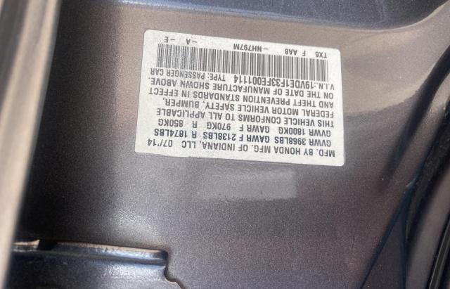 19VDE1F33FE001114 Acura ILX 20