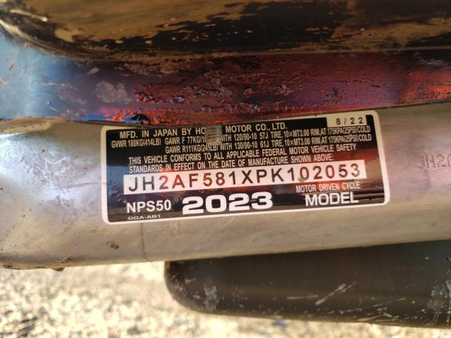 2023 HONDA NPS50 - JH2AF581XPK102053