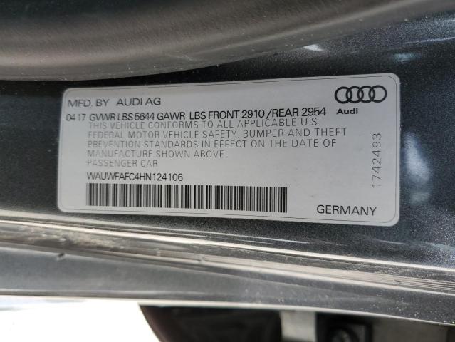 2017 AUDI S7 PREMIUM WAUWFAFC4HN124106