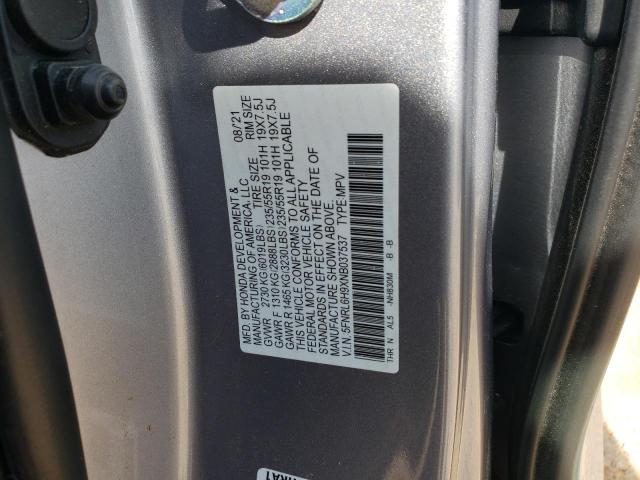 2022 HONDA ODYSSEY EL - 5FNRL6H9XNB037537