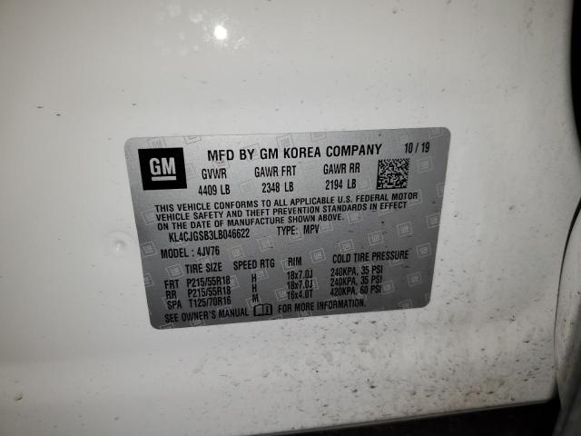 KL4CJGSB3LB046622 Buick Encore Essence