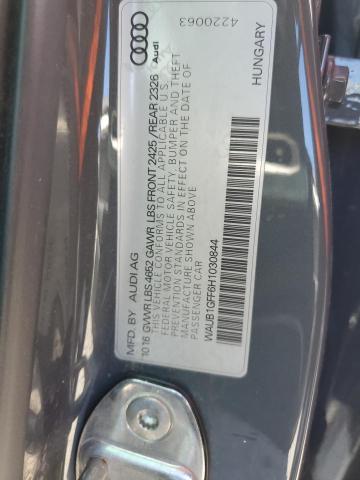 2017 AUDI S3 PREMIUM - WAUB1GFF6H1030844