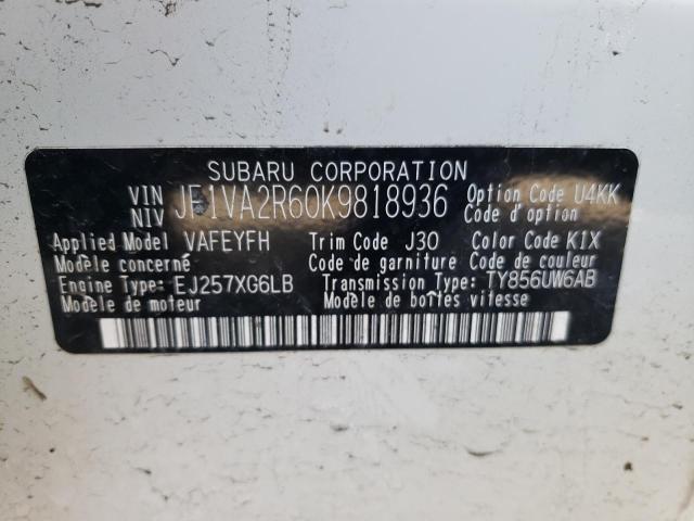 JF1VA2R60K9818936 Subaru Wrx Sti