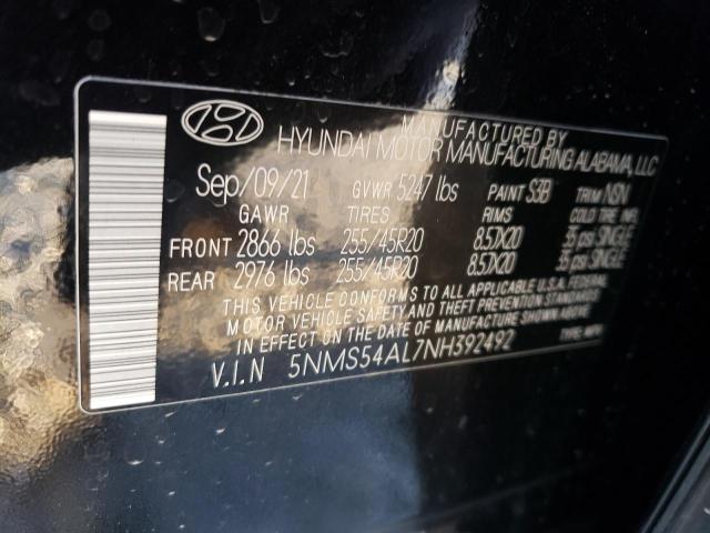 2022 HYUNDAI SANTA FE C 5NMS54AL7NH392492