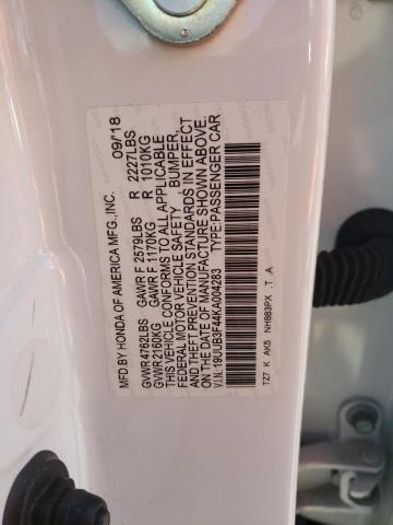 2019 ACURA TLX TECHNO - 19UUB3F44KA004283