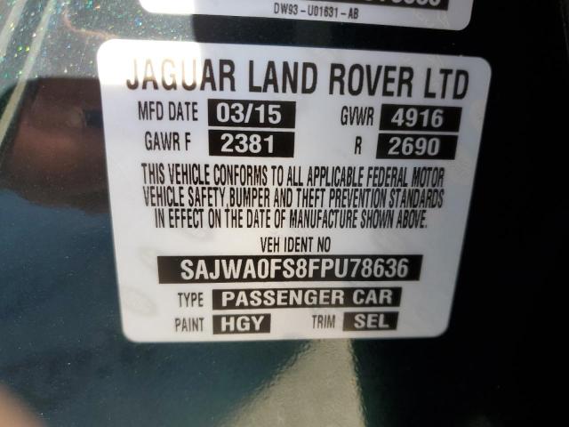 2015 JAGUAR XF 2.0T PR - SAJWA0FS8FPU78636