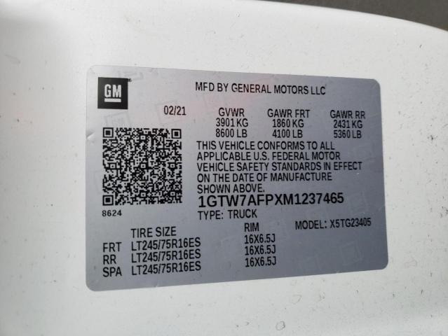 1GTW7AFPXM1237465 GMC Savana G2500