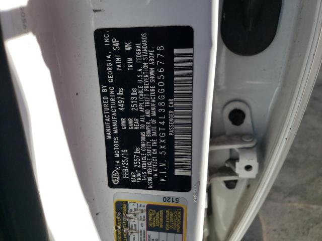 5XXGT4L38GG056778 KIA Optima Lx