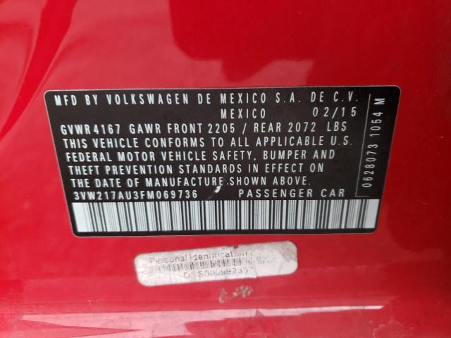 2015 VOLKSWAGEN GOLF - 3VW217AU3FM069736