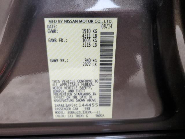 1N4AL3AP5FC144455 Nissan ALTIMA 2.5