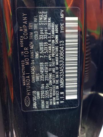 KM8K33A53JU080413 Hyundai Kona Limited