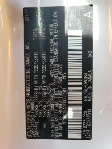 2015 LEXUS RX 450H 2T2BC1BA1FC005181