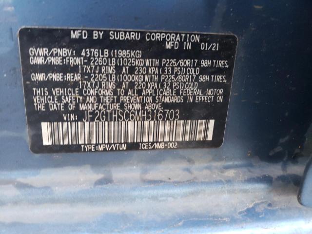 JF2GTHSC6MH316703 Subaru Crosstrek Sport