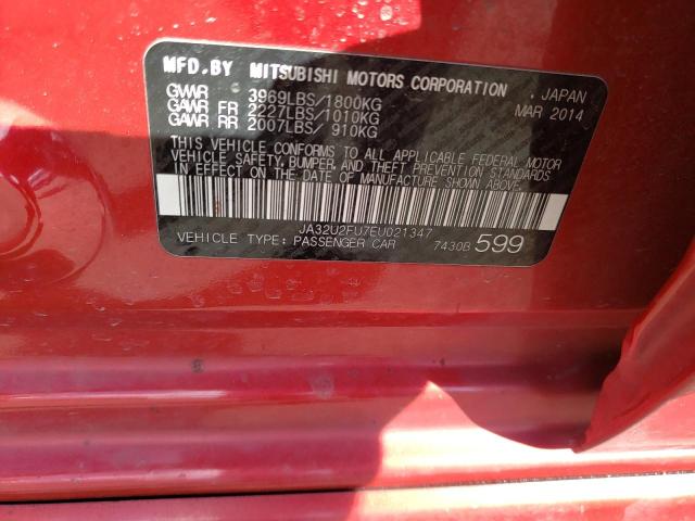 JA32U2FU7EU021347 Mitsubishi Lancer Es/es Sport