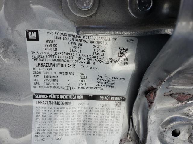 2021 BUICK ENVISION P - LRBAZLR41MD064806