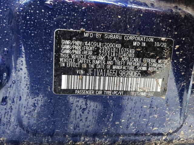 JF1VA1A65L9829065 Subaru WRX