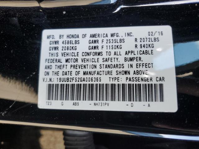 19UUB2F52GA006365 Acura TLX TECH