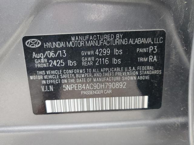 VIN 5NPEB4AC9DH790892 2013 HYUNDAI SONATA no.12