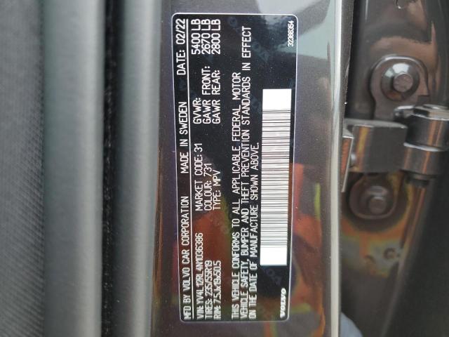 2022 VOLVO XC60 B5 IN - YV4L12RL4N1036386
