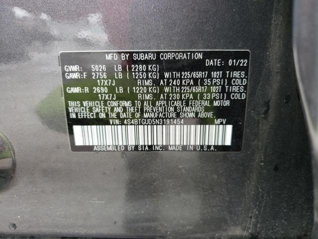 4S4BTGUD5N3191454 Subaru Outback Wilderness