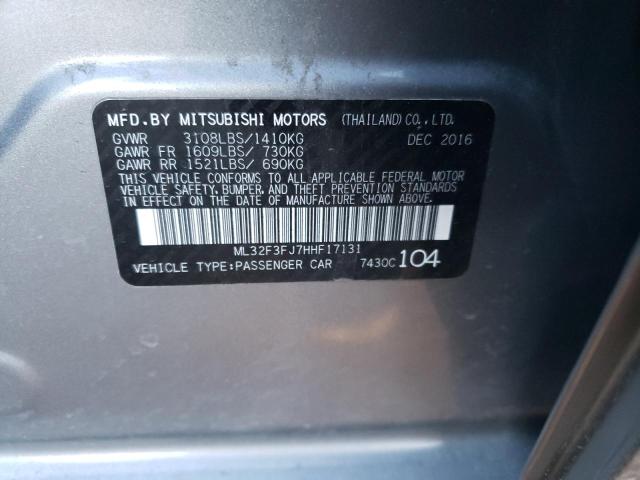 ML32F3FJ7HHF17131 Mitsubishi Mirage G4 Es
