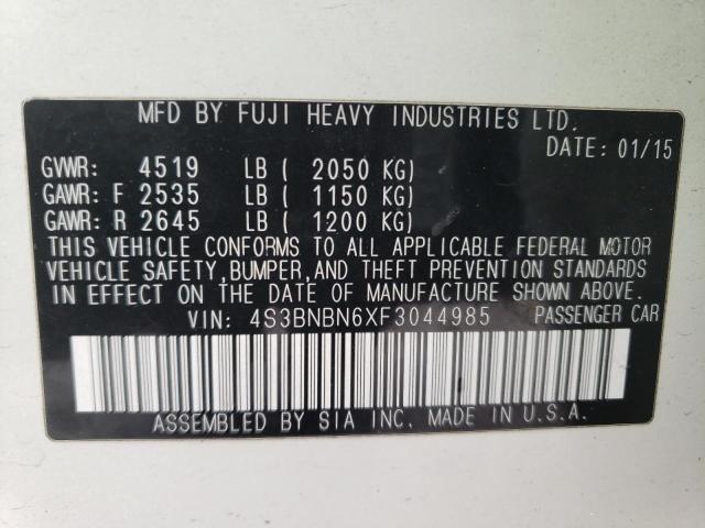 4S3BNBN6XF3044985 Subaru Legacy 2.5i Limited