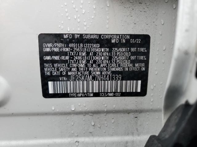 JF2SKAMC7NH441339 Subaru Forester Wilderness