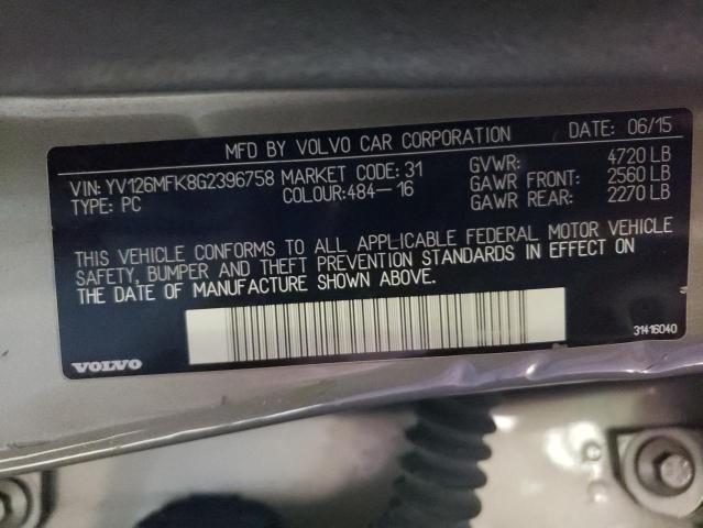 YV126MFK8G2396758 Volvo S60