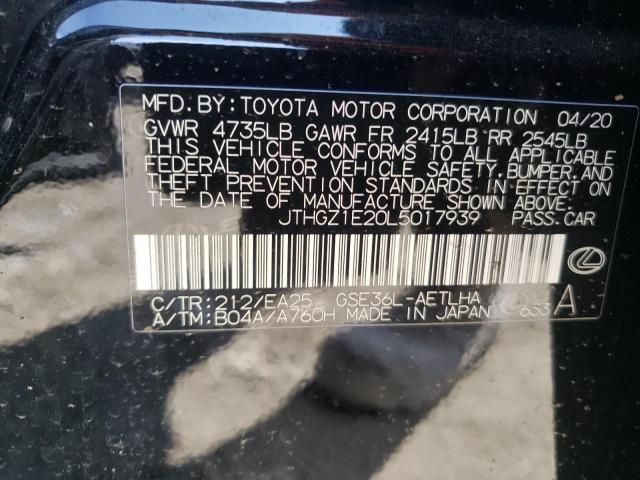 2020 LEXUS IS 350 F-S - JTHGZ1E20L5017939
