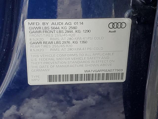 WA1VGAFP5EA077969 2014 AUDI SQ5 - Image 13