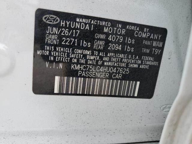 2017 HYUNDAI IONIQ SEL - KMHC75LC4HU047625