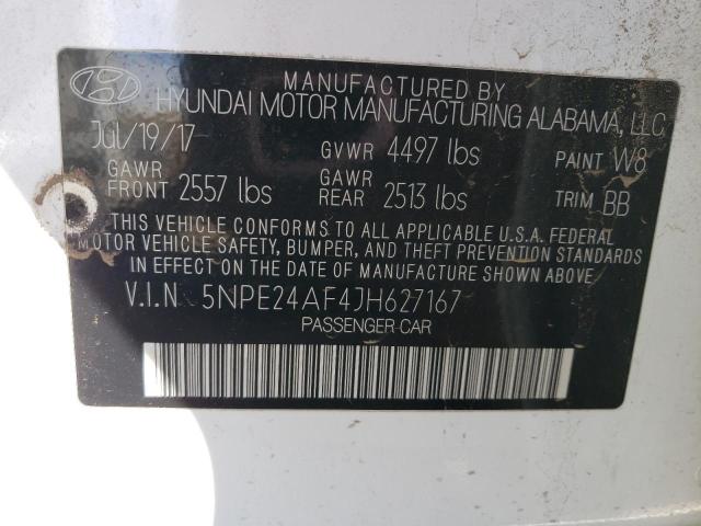 5NPE24AF4JH627167 Hyundai SONATA SE