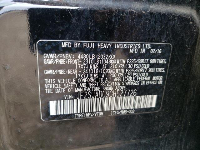 JF2SJADC9GH527726 Subaru Forester 2.5i Premium