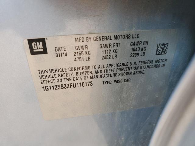 2015 CHEVROLET IMPALA LT - 1G1125S32FU110173