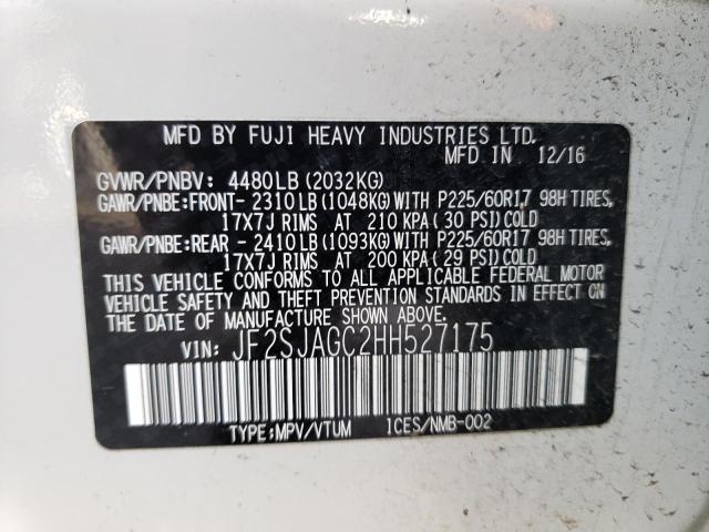 JF2SJAGC2HH527175 Subaru Forester 2.5i Premium