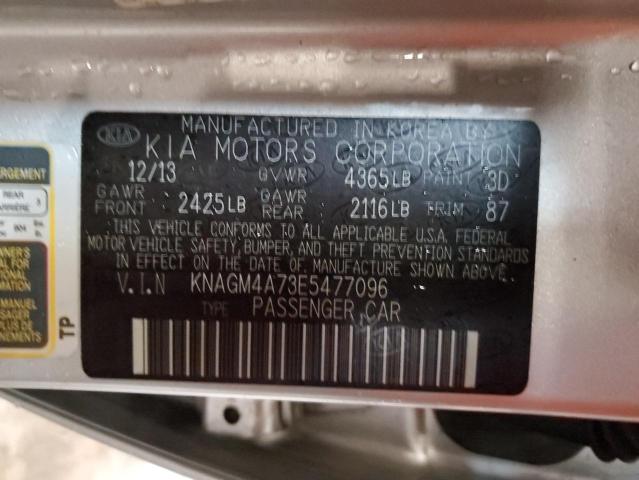 KNAGM4A73E5477096 KIA Optima Lx