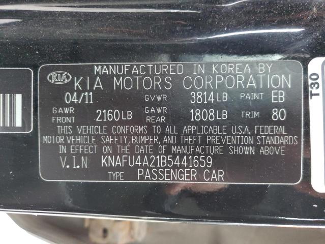 KNAFU4A21B5441659 KIA Forte